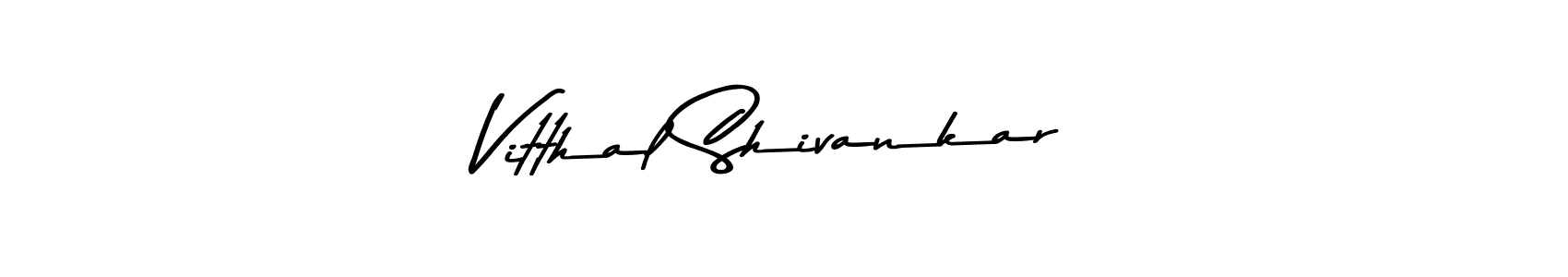 Create a beautiful signature design for name Vitthal Shivankar. With this signature (Asem Kandis PERSONAL USE) fonts, you can make a handwritten signature for free. Vitthal Shivankar signature style 9 images and pictures png