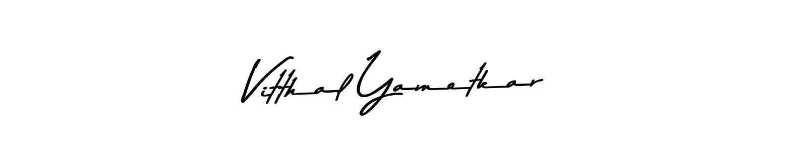 Here are the top 10 professional signature styles for the name Vitthal Yametkar. These are the best autograph styles you can use for your name. Vitthal Yametkar signature style 9 images and pictures png