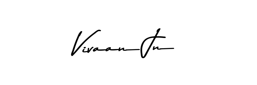 How to make Vivaan Jn name signature. Use Asem Kandis PERSONAL USE style for creating short signs online. This is the latest handwritten sign. Vivaan Jn signature style 9 images and pictures png