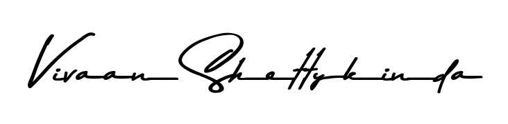 A classic penmanship look for Vivaan Shettykinda. The Asem Kandis PERSONAL USE font brings timeless elegance and confidence to every signed document. Vivaan Shettykinda signature style 9 images and pictures png