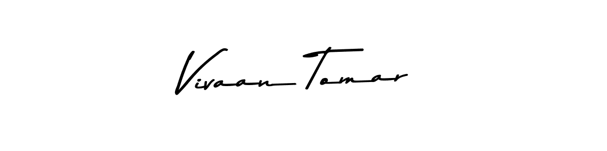 Make a beautiful signature design for name Vivaan Tomar. With this signature (Asem Kandis PERSONAL USE) style, you can create a handwritten signature for free. Vivaan Tomar signature style 9 images and pictures png