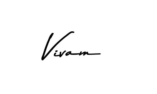 Make a beautiful signature design for name Vivam. With this signature (Asem Kandis PERSONAL USE) style, you can create a handwritten signature for free. Vivam signature style 9 images and pictures png