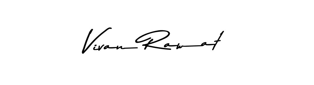 Make a beautiful signature design for name Vivan Rawat. With this signature (Asem Kandis PERSONAL USE) style, you can create a handwritten signature for free. Vivan Rawat signature style 9 images and pictures png