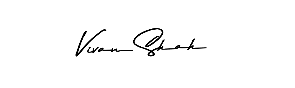 Make a beautiful signature design for name Vivan Shah. Use this online signature maker to create a handwritten signature for free. Vivan Shah signature style 9 images and pictures png