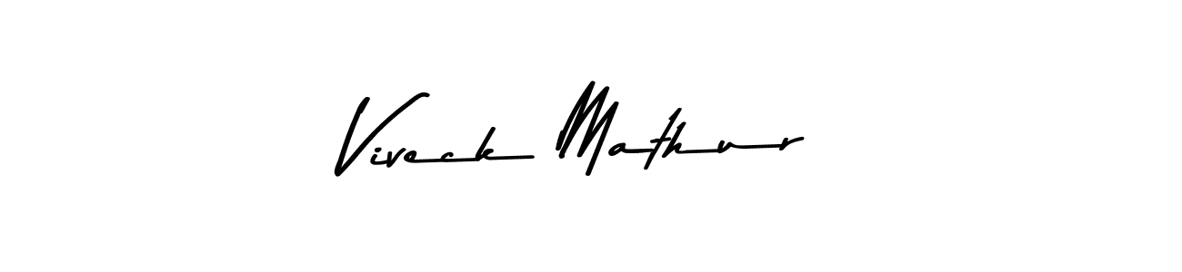 Use a signature maker to create a handwritten signature online. With this signature software, you can design (Asem Kandis PERSONAL USE) your own signature for name Viveck Mathur. Viveck Mathur signature style 9 images and pictures png