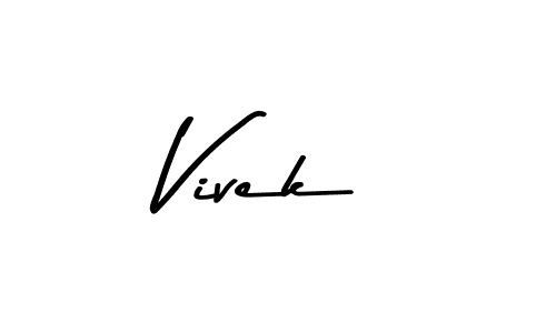 Use a signature maker to create a handwritten signature online. With this signature software, you can design (Asem Kandis PERSONAL USE) your own signature for name Vivek. Vivek signature style 9 images and pictures png