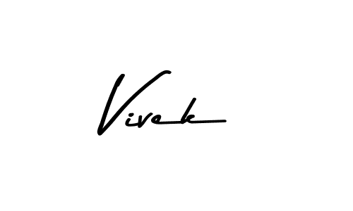 Vivek stylish signature style. Best Handwritten Sign (Asem Kandis PERSONAL USE) for my name. Handwritten Signature Collection Ideas for my name Vivek. Vivek signature style 9 images and pictures png