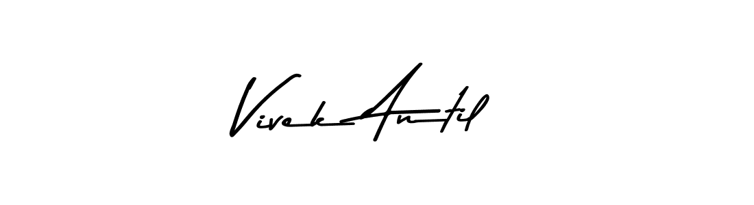 How to make Vivek Antil signature? Asem Kandis PERSONAL USE is a professional autograph style. Create handwritten signature for Vivek Antil name. Vivek Antil signature style 9 images and pictures png