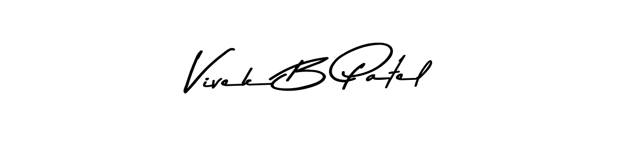 Use a signature maker to create a handwritten signature online. With this signature software, you can design (Asem Kandis PERSONAL USE) your own signature for name Vivek B Patel. Vivek B Patel signature style 9 images and pictures png