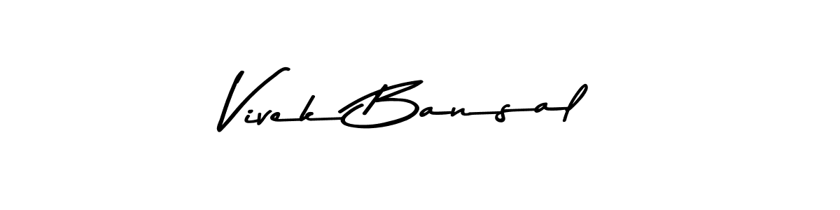 You can use this online signature creator to create a handwritten signature for the name Vivek Bansal. This is the best online autograph maker. Vivek Bansal signature style 9 images and pictures png