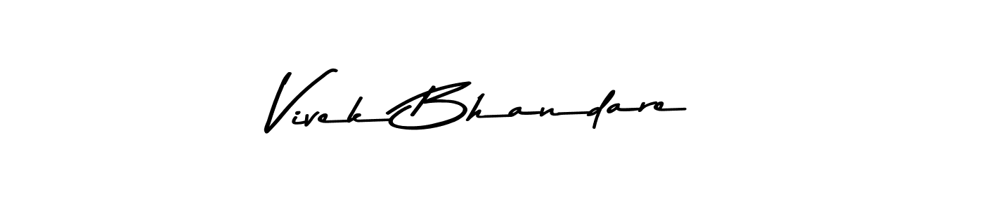 Vivek Bhandare stylish signature style. Best Handwritten Sign (Asem Kandis PERSONAL USE) for my name. Handwritten Signature Collection Ideas for my name Vivek Bhandare. Vivek Bhandare signature style 9 images and pictures png