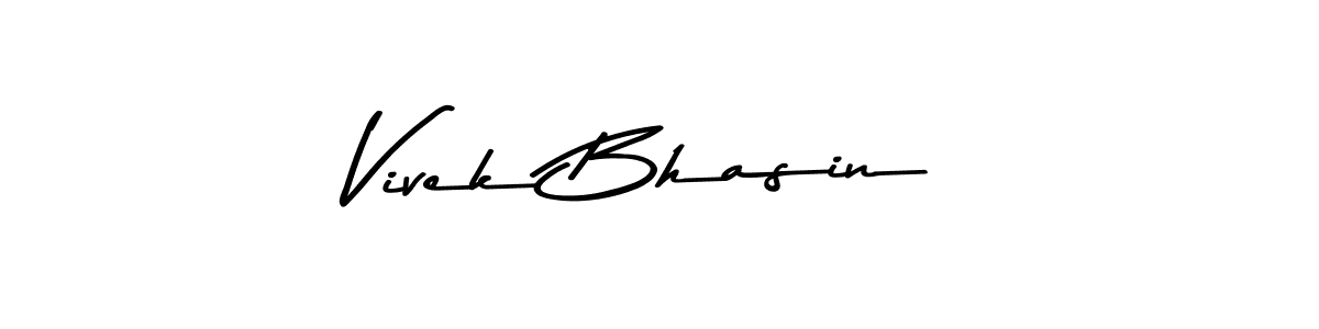 Make a beautiful signature design for name Vivek Bhasin. Use this online signature maker to create a handwritten signature for free. Vivek Bhasin signature style 9 images and pictures png