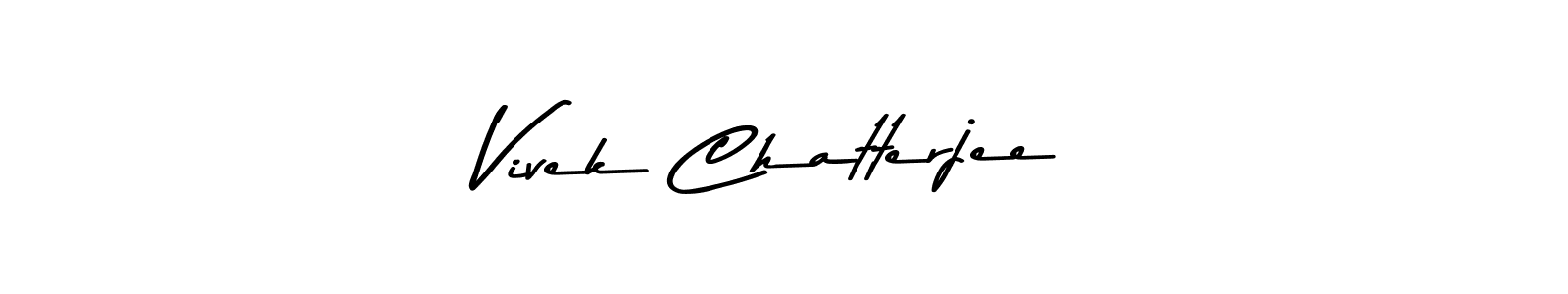 How to make Vivek Chatterjee name signature. Use Asem Kandis PERSONAL USE style for creating short signs online. This is the latest handwritten sign. Vivek Chatterjee signature style 9 images and pictures png