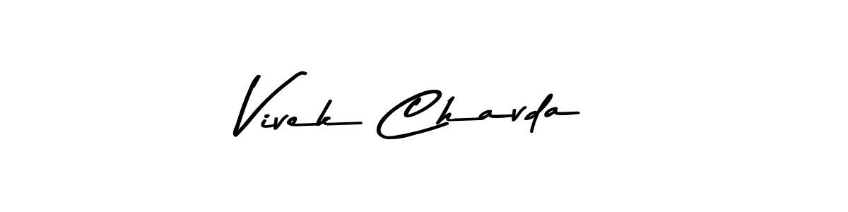 The best way (Asem Kandis PERSONAL USE) to make a short signature is to pick only two or three words in your name. The name Vivek Chavda include a total of six letters. For converting this name. Vivek Chavda signature style 9 images and pictures png