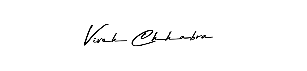 Design your own signature with our free online signature maker. With this signature software, you can create a handwritten (Asem Kandis PERSONAL USE) signature for name Vivek Chhabra. Vivek Chhabra signature style 9 images and pictures png