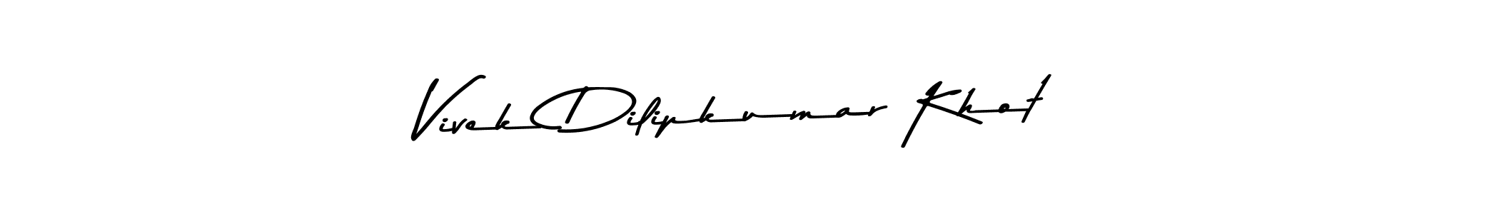 Design your own signature with our free online signature maker. With this signature software, you can create a handwritten (Asem Kandis PERSONAL USE) signature for name Vivek Dilipkumar Khot. Vivek Dilipkumar Khot signature style 9 images and pictures png