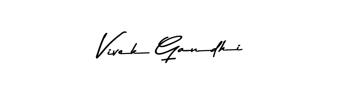 Vivek Gandhi stylish signature style. Best Handwritten Sign (Asem Kandis PERSONAL USE) for my name. Handwritten Signature Collection Ideas for my name Vivek Gandhi. Vivek Gandhi signature style 9 images and pictures png