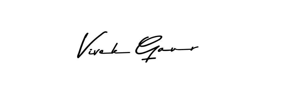 Also we have Vivek Gaur name is the best signature style. Create professional handwritten signature collection using Asem Kandis PERSONAL USE autograph style. Vivek Gaur signature style 9 images and pictures png