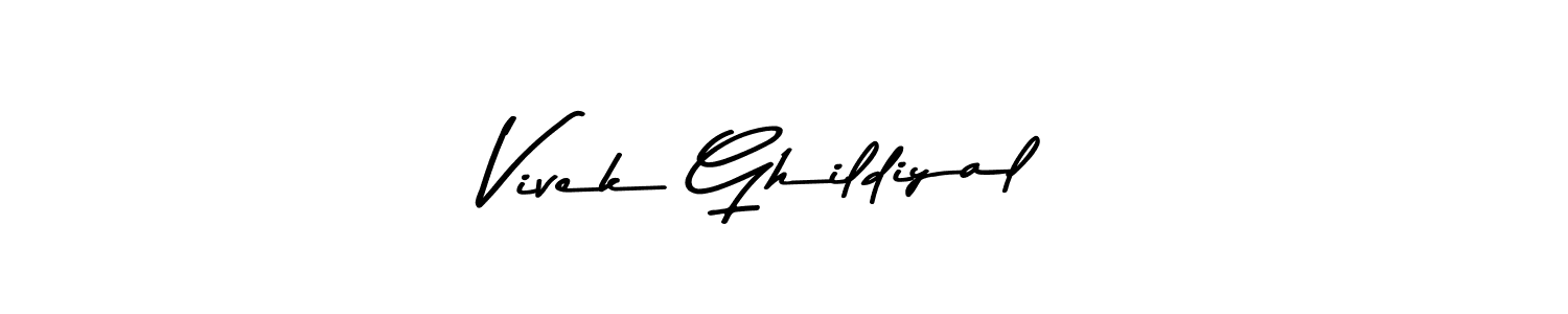 Design your own signature with our free online signature maker. With this signature software, you can create a handwritten (Asem Kandis PERSONAL USE) signature for name Vivek Ghildiyal. Vivek Ghildiyal signature style 9 images and pictures png