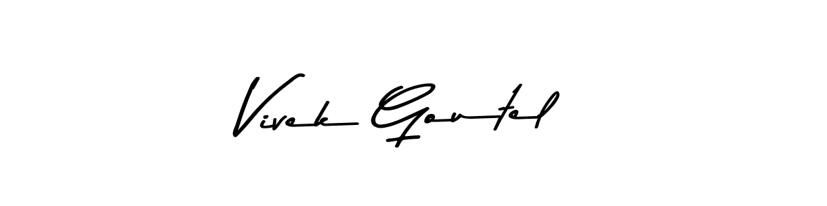 Here are the top 10 professional signature styles for the name Vivek Goutel. These are the best autograph styles you can use for your name. Vivek Goutel signature style 9 images and pictures png