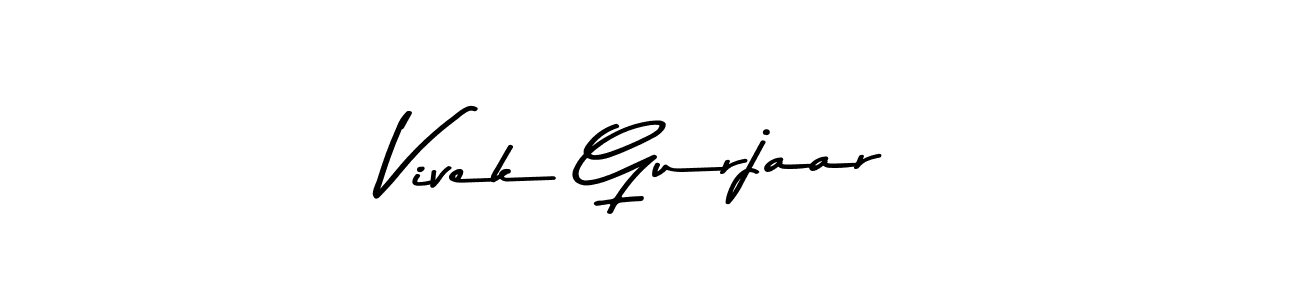 Also You can easily find your signature by using the search form. We will create Vivek Gurjaar name handwritten signature images for you free of cost using Asem Kandis PERSONAL USE sign style. Vivek Gurjaar signature style 9 images and pictures png