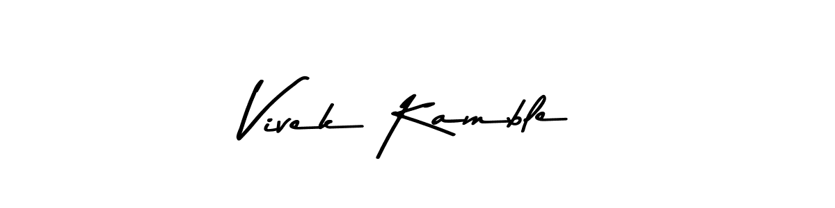Also we have Vivek Kamble name is the best signature style. Create professional handwritten signature collection using Asem Kandis PERSONAL USE autograph style. Vivek Kamble signature style 9 images and pictures png
