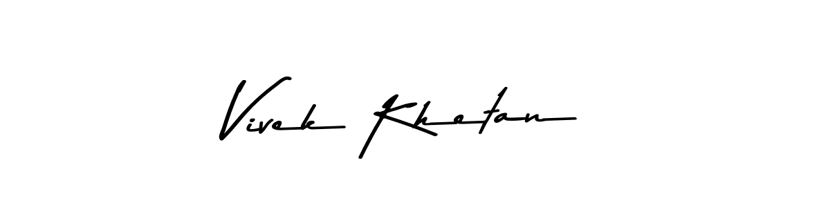 Vivek Khetan stylish signature style. Best Handwritten Sign (Asem Kandis PERSONAL USE) for my name. Handwritten Signature Collection Ideas for my name Vivek Khetan. Vivek Khetan signature style 9 images and pictures png