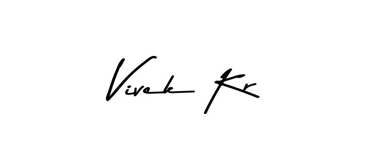 Also You can easily find your signature by using the search form. We will create Vivek Kr name handwritten signature images for you free of cost using Asem Kandis PERSONAL USE sign style. Vivek Kr signature style 9 images and pictures png