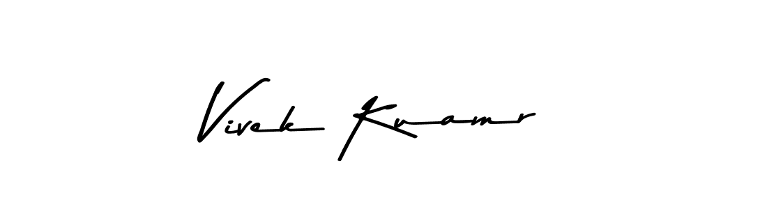 Design your own signature with our free online signature maker. With this signature software, you can create a handwritten (Asem Kandis PERSONAL USE) signature for name Vivek Kuamr. Vivek Kuamr signature style 9 images and pictures png