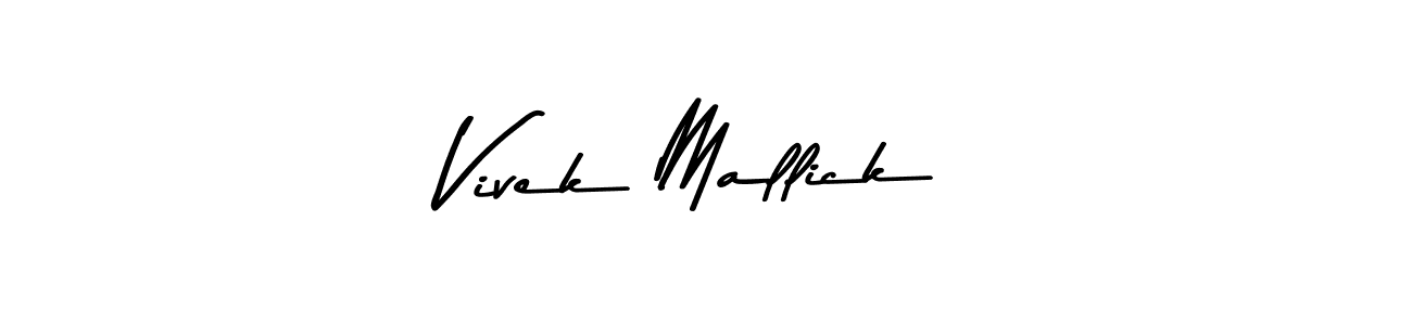 Design your own signature with our free online signature maker. With this signature software, you can create a handwritten (Asem Kandis PERSONAL USE) signature for name Vivek Mallick. Vivek Mallick signature style 9 images and pictures png