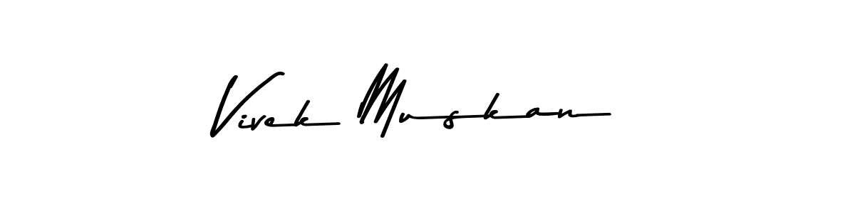 Also You can easily find your signature by using the search form. We will create Vivek Muskan name handwritten signature images for you free of cost using Asem Kandis PERSONAL USE sign style. Vivek Muskan signature style 9 images and pictures png