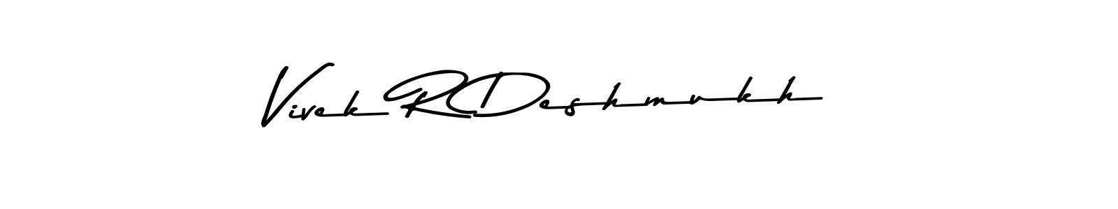 Make a beautiful signature design for name Vivek R Deshmukh. With this signature (Asem Kandis PERSONAL USE) style, you can create a handwritten signature for free. Vivek R Deshmukh signature style 9 images and pictures png