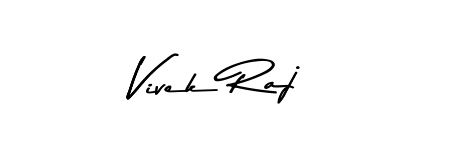 Create a beautiful signature design for name Vivek Raj. With this signature (Asem Kandis PERSONAL USE) fonts, you can make a handwritten signature for free. Vivek Raj signature style 9 images and pictures png