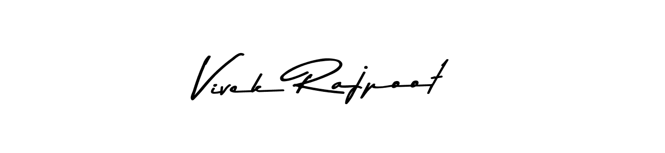 Use a signature maker to create a handwritten signature online. With this signature software, you can design (Asem Kandis PERSONAL USE) your own signature for name Vivek Rajpoot. Vivek Rajpoot signature style 9 images and pictures png