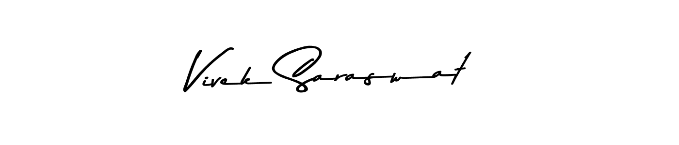 Create a beautiful signature design for name Vivek Saraswat. With this signature (Asem Kandis PERSONAL USE) fonts, you can make a handwritten signature for free. Vivek Saraswat signature style 9 images and pictures png