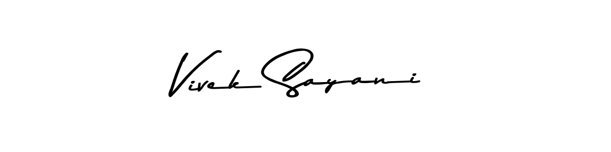 The best way (Asem Kandis PERSONAL USE) to make a short signature is to pick only two or three words in your name. The name Vivek Sayani include a total of six letters. For converting this name. Vivek Sayani signature style 9 images and pictures png