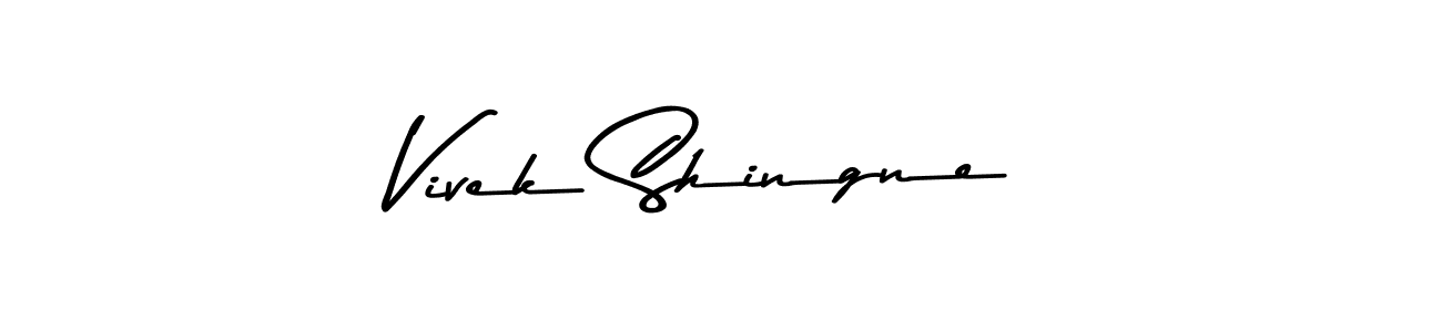 Make a beautiful signature design for name Vivek Shingne. With this signature (Asem Kandis PERSONAL USE) style, you can create a handwritten signature for free. Vivek Shingne signature style 9 images and pictures png