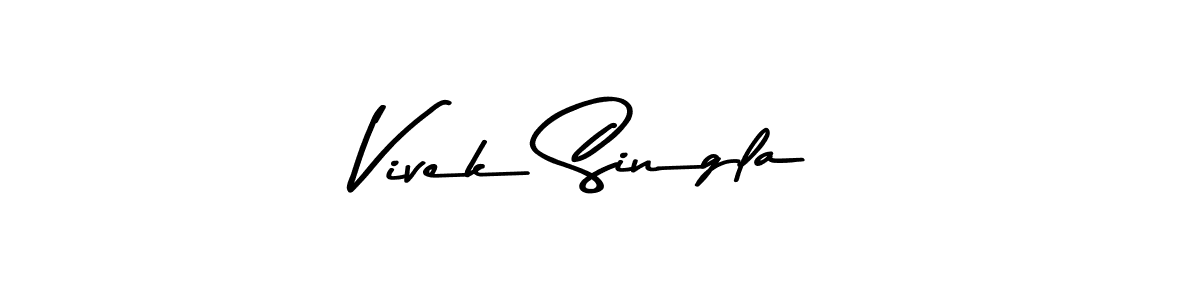 Vivek Singla stylish signature style. Best Handwritten Sign (Asem Kandis PERSONAL USE) for my name. Handwritten Signature Collection Ideas for my name Vivek Singla. Vivek Singla signature style 9 images and pictures png