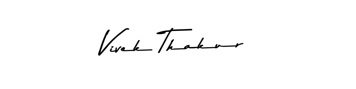 Make a beautiful signature design for name Vivek Thakur. With this signature (Asem Kandis PERSONAL USE) style, you can create a handwritten signature for free. Vivek Thakur signature style 9 images and pictures png