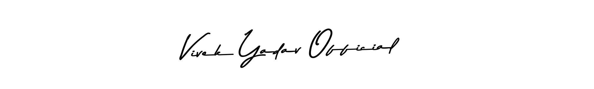 How to make Vivek Yadav Official signature? Asem Kandis PERSONAL USE is a professional autograph style. Create handwritten signature for Vivek Yadav Official name. Vivek Yadav Official signature style 9 images and pictures png