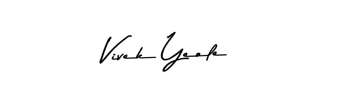 Make a short Vivek Yeole signature style. Manage your documents anywhere anytime using Asem Kandis PERSONAL USE. Create and add eSignatures, submit forms, share and send files easily. Vivek Yeole signature style 9 images and pictures png