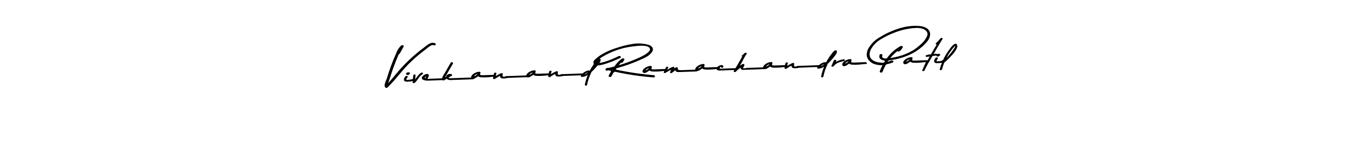 Make a beautiful signature design for name Vivekanand Ramachandra Patil. With this signature (Asem Kandis PERSONAL USE) style, you can create a handwritten signature for free. Vivekanand Ramachandra Patil signature style 9 images and pictures png