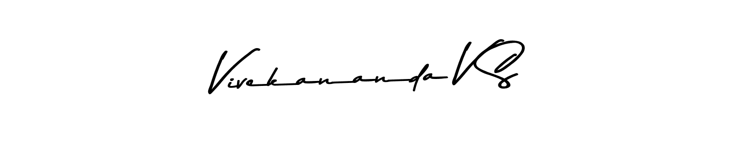 Design your own signature with our free online signature maker. With this signature software, you can create a handwritten (Asem Kandis PERSONAL USE) signature for name Vivekananda V S. Vivekananda V S signature style 9 images and pictures png