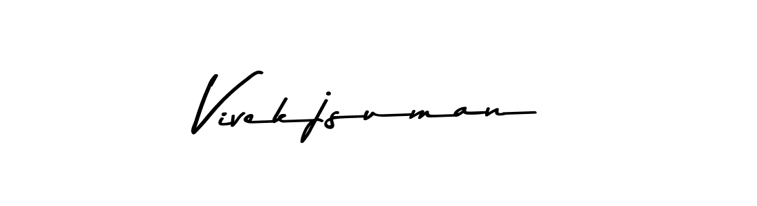 Make a beautiful signature design for name Vivekjsuman. Use this online signature maker to create a handwritten signature for free. Vivekjsuman signature style 9 images and pictures png