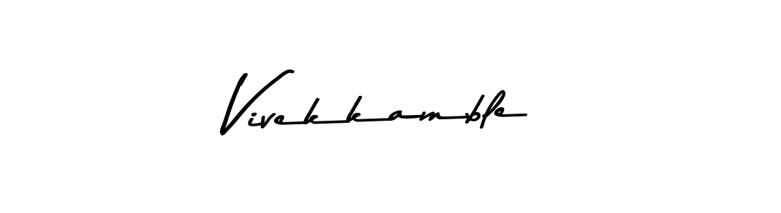 You can use this online signature creator to create a handwritten signature for the name Vivekkamble. This is the best online autograph maker. Vivekkamble signature style 9 images and pictures png