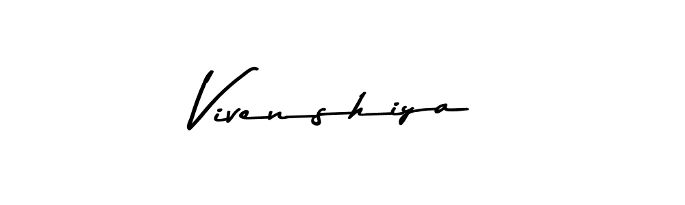 Make a beautiful signature design for name Vivenshiya. With this signature (Asem Kandis PERSONAL USE) style, you can create a handwritten signature for free. Vivenshiya signature style 9 images and pictures png