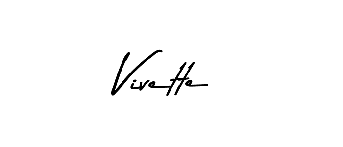 How to make Vivette signature? Asem Kandis PERSONAL USE is a professional autograph style. Create handwritten signature for Vivette name. Vivette signature style 9 images and pictures png