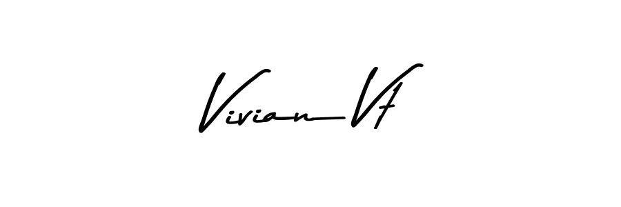 This is the best signature style for the Vivian Vt name. Also you like these signature font (Asem Kandis PERSONAL USE). Mix name signature. Vivian Vt signature style 9 images and pictures png
