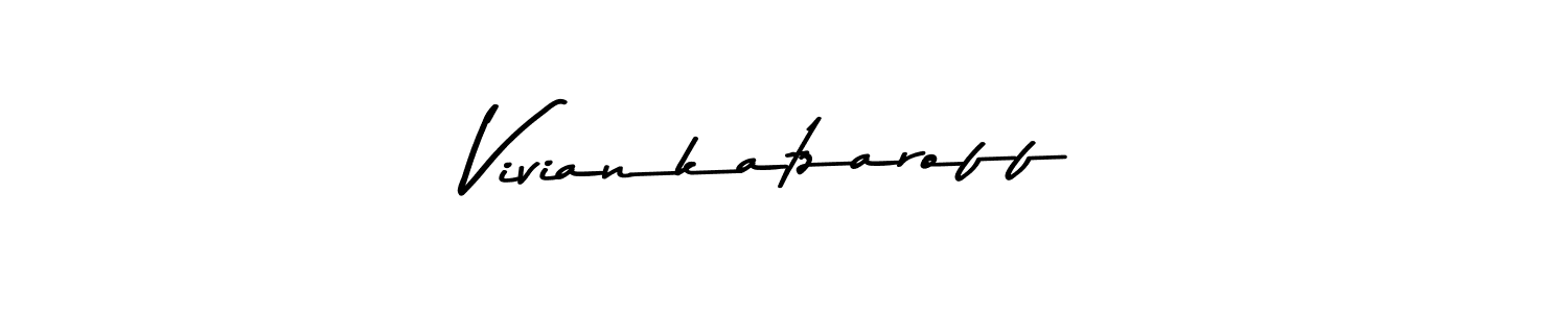 Design your own signature with our free online signature maker. With this signature software, you can create a handwritten (Asem Kandis PERSONAL USE) signature for name Viviankatzaroff. Viviankatzaroff signature style 9 images and pictures png