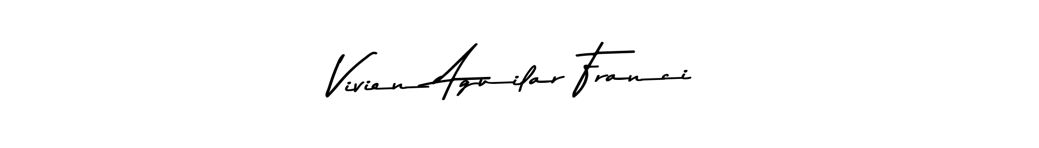 You can use this online signature creator to create a handwritten signature for the name Vivien Aguilar Franci. This is the best online autograph maker. Vivien Aguilar Franci signature style 9 images and pictures png